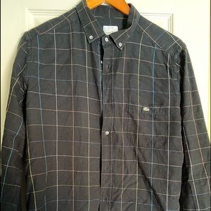 Men’s Lacoste Black LongSleeve Dress Shirt Size 41